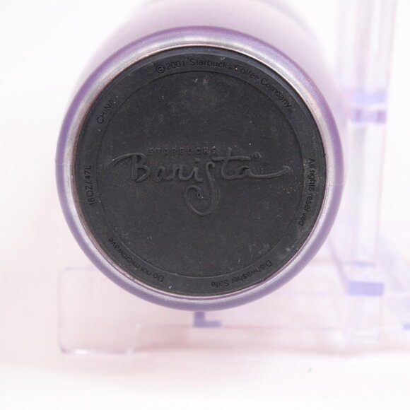 Starbucks Barista 2001 Gingerbread Man Theme 16oz Travel Coffee Tumbler Retired - Picture 6 of 7